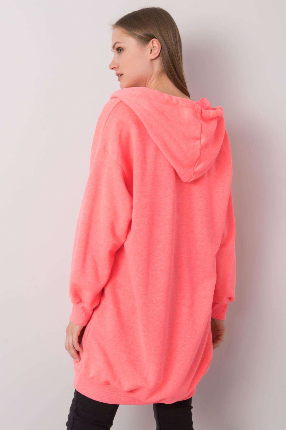 Ex Moda Neon Pink Hooded Sweatshirt - view 3