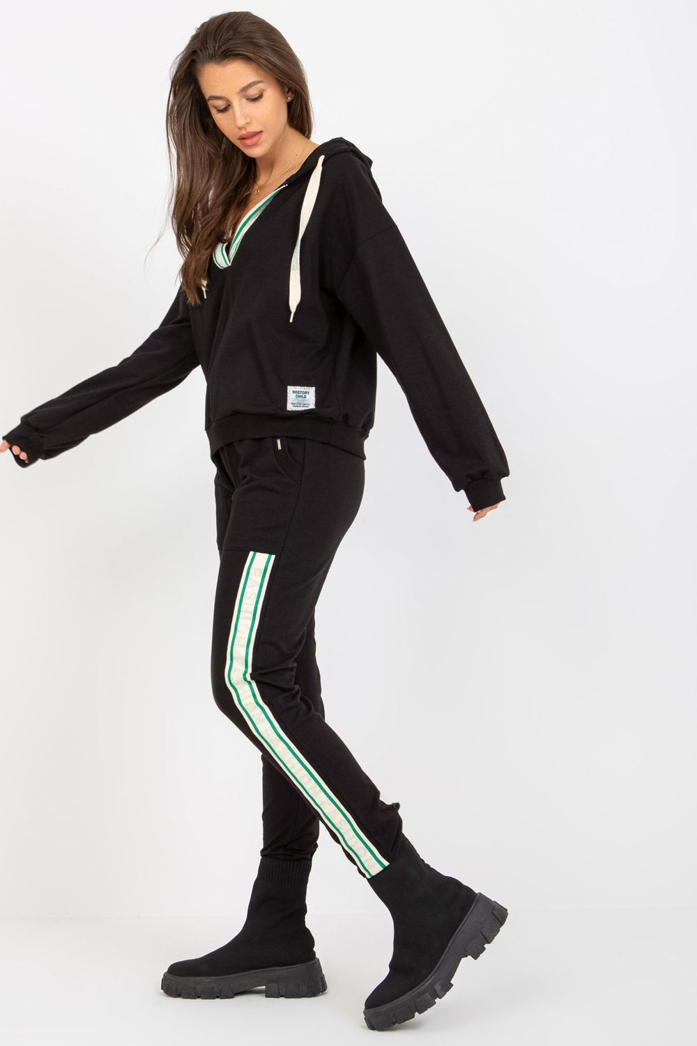 Relevance Black Long Sleeve Co-Ord Set - view 2