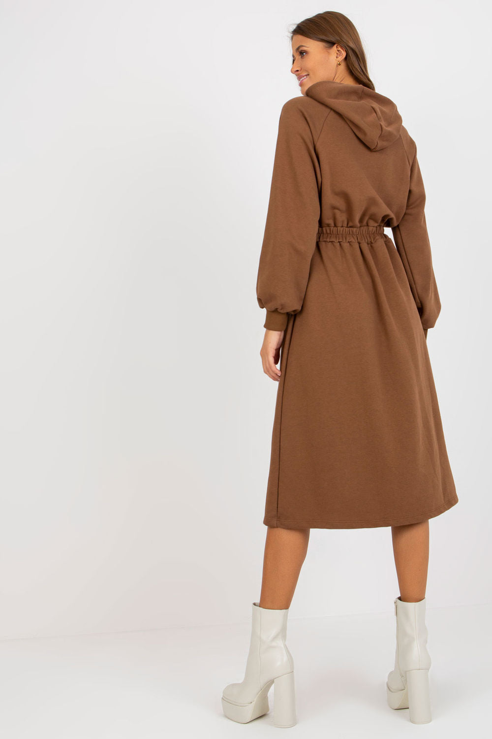 Relevance Brown Long Sleeve Dress - view 3