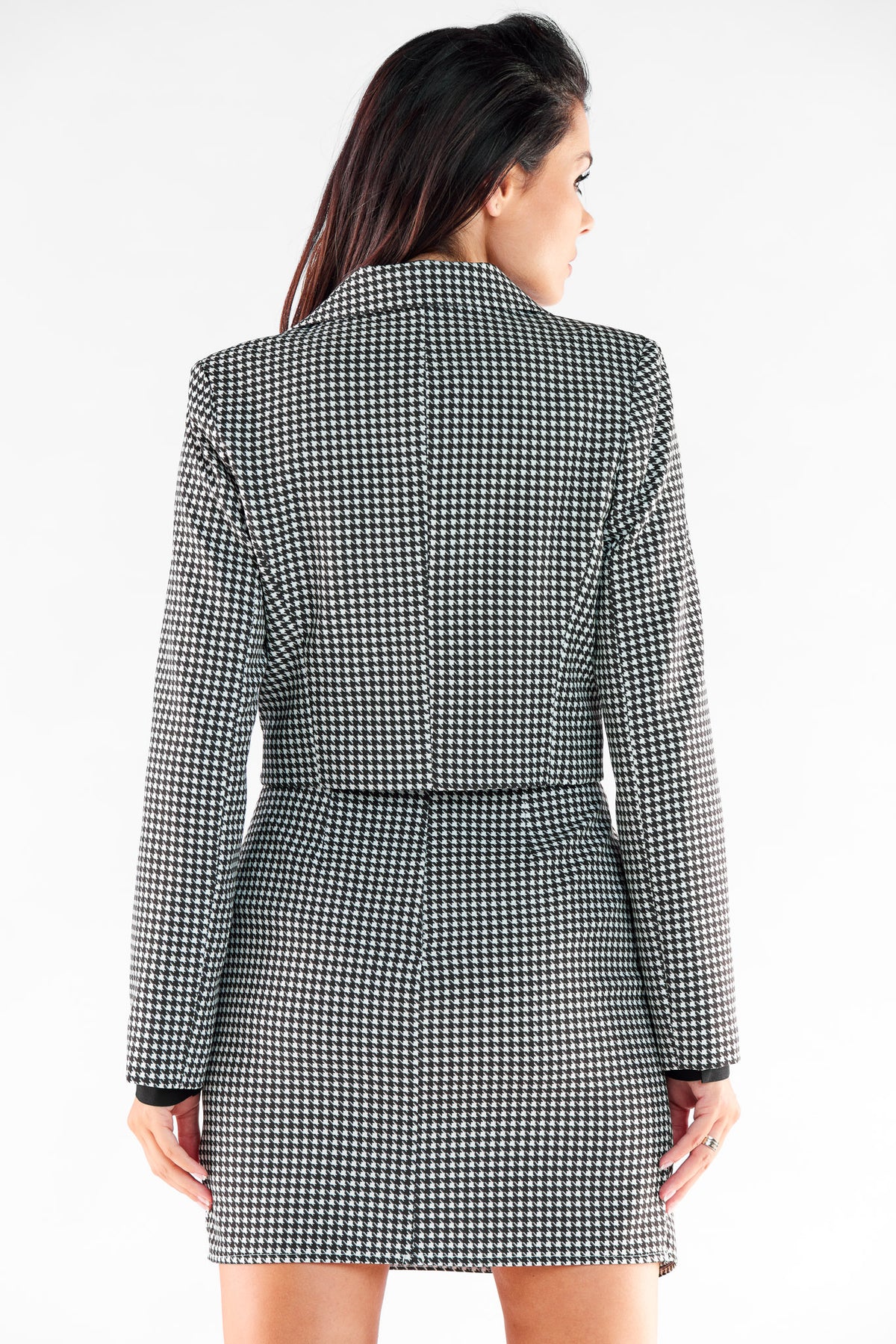 Awama Houndstooth High Waisted Jacket - view 3
