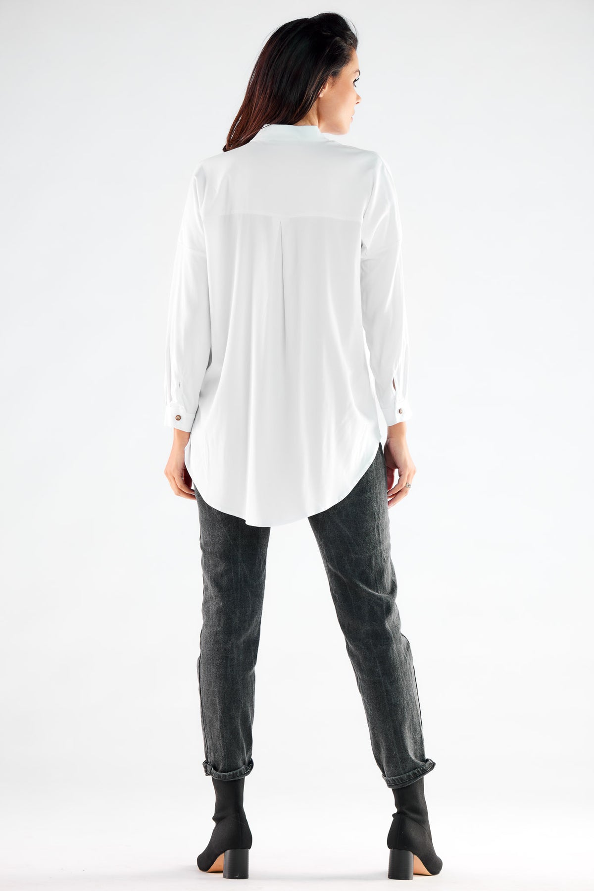 Awama White Long Sleeve Top - view 3