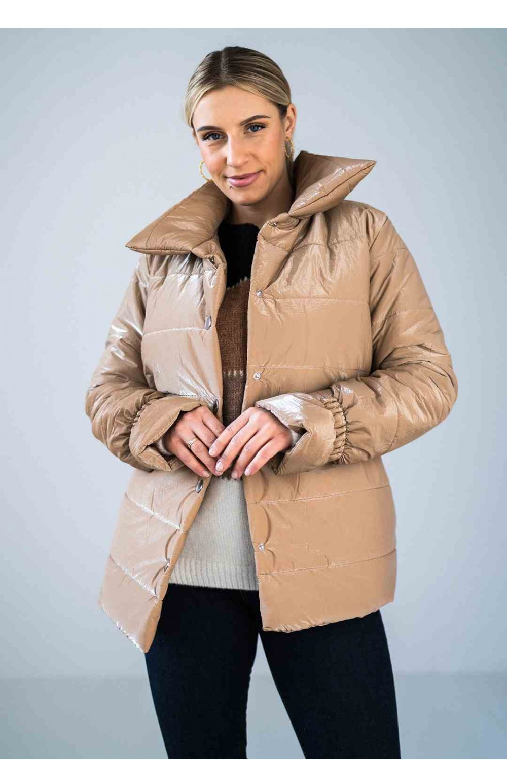 Figl Beige Collared Jacket - view 4