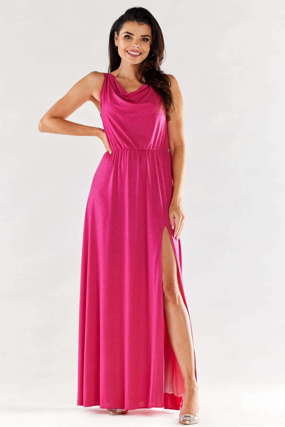 Awama Fuchsia Maxi Dress