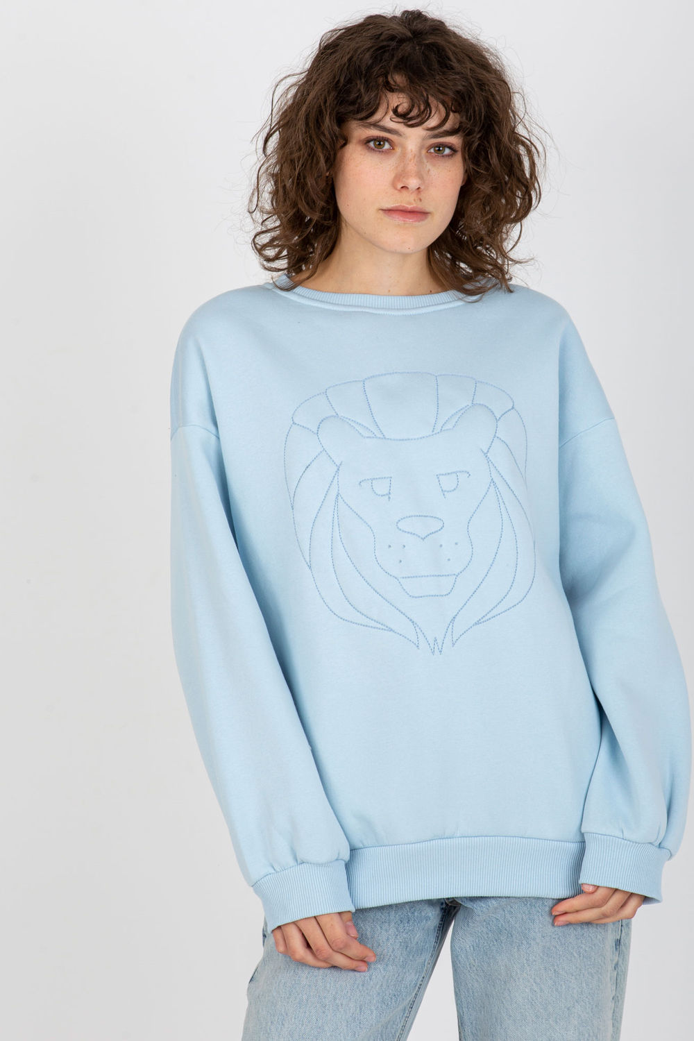 Ex Moda Light Blue Long Sleeve Sweatshirt