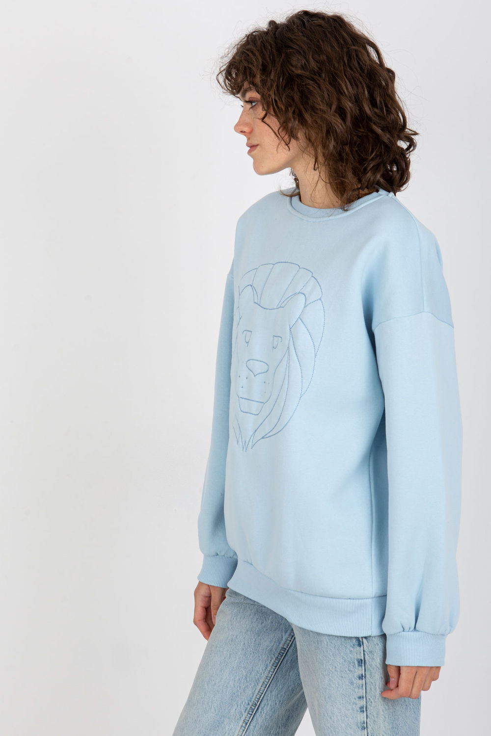 Ex Moda Light Blue Long Sleeve Sweatshirt - view 3