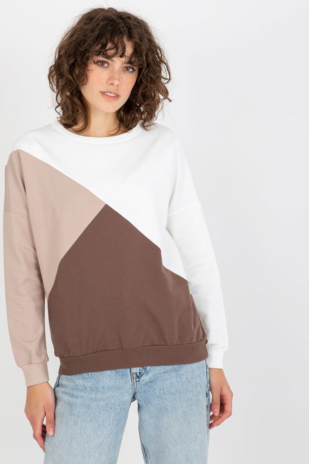 Relevance Brown Long Sleeve Sweatshirt