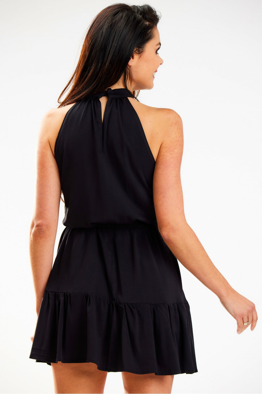 Awama Black A-Line Dress - view 3