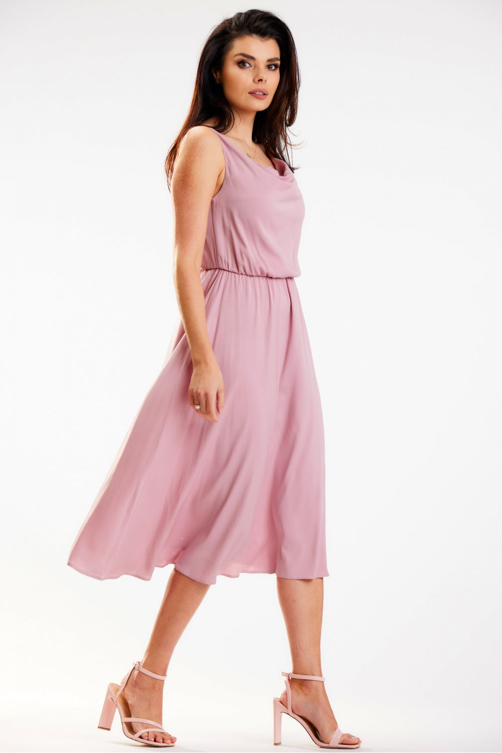 Awama Pink Midi Sleeveless Dress - view 2