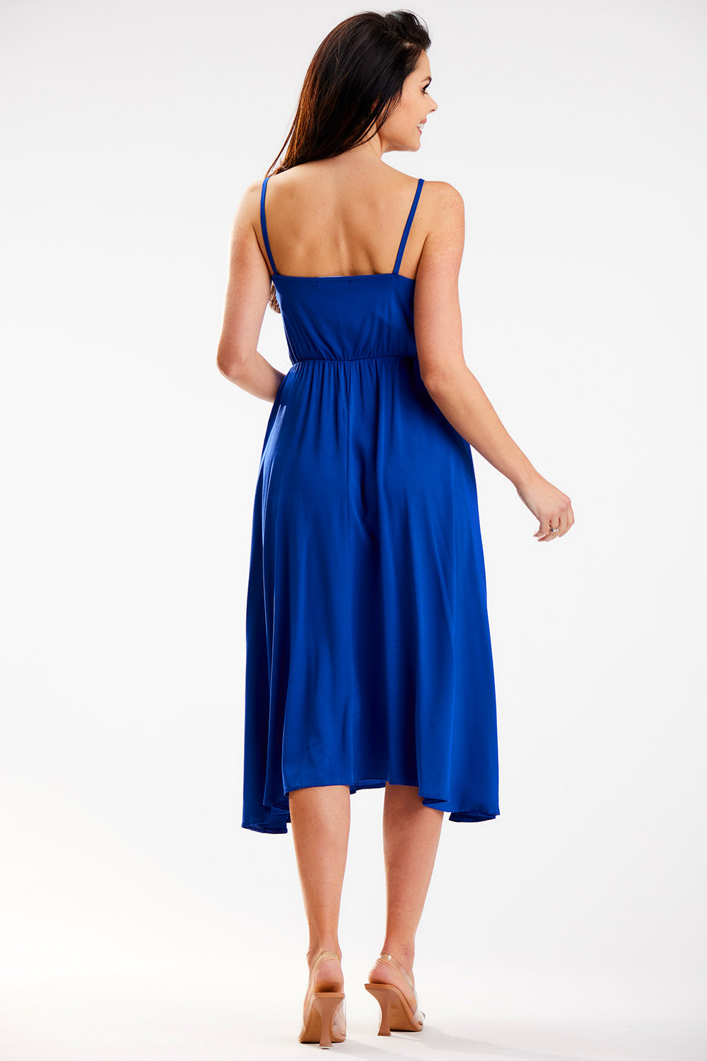 Awama Blue Midi Sleeveless Dress - view 3