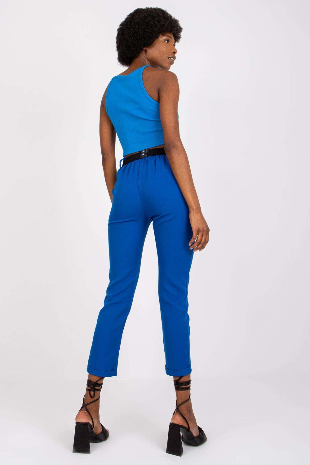 Italy Moda Dark Blue Trousers - view 3
