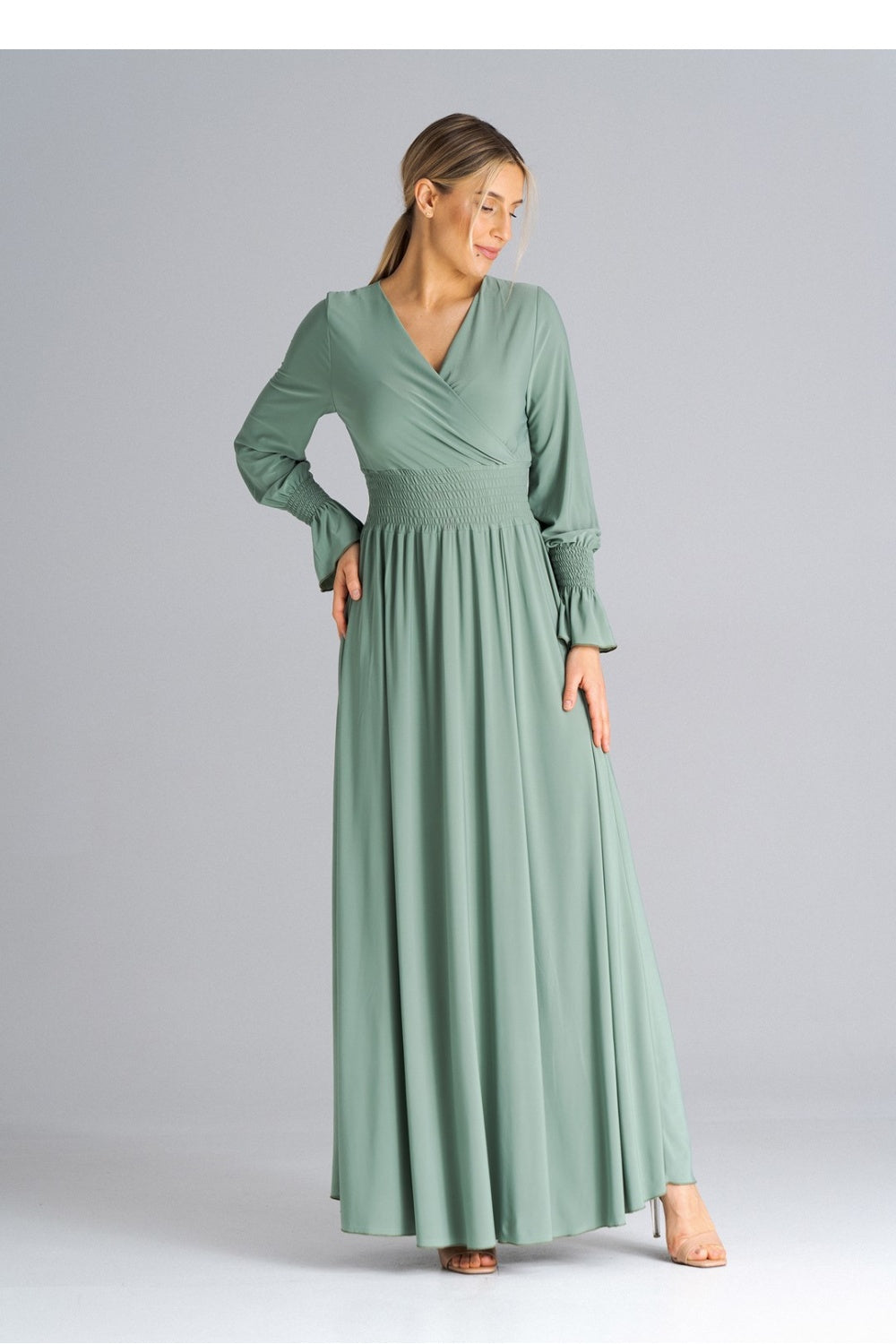 Figl Olive Maxi Dress - view 4