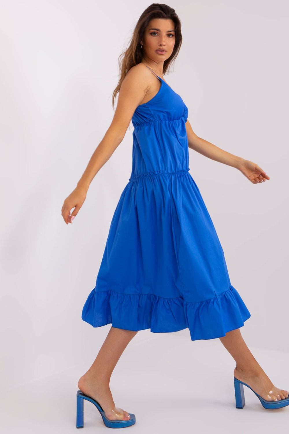 Och Bella Dark Blue Wrap Dress - view 2