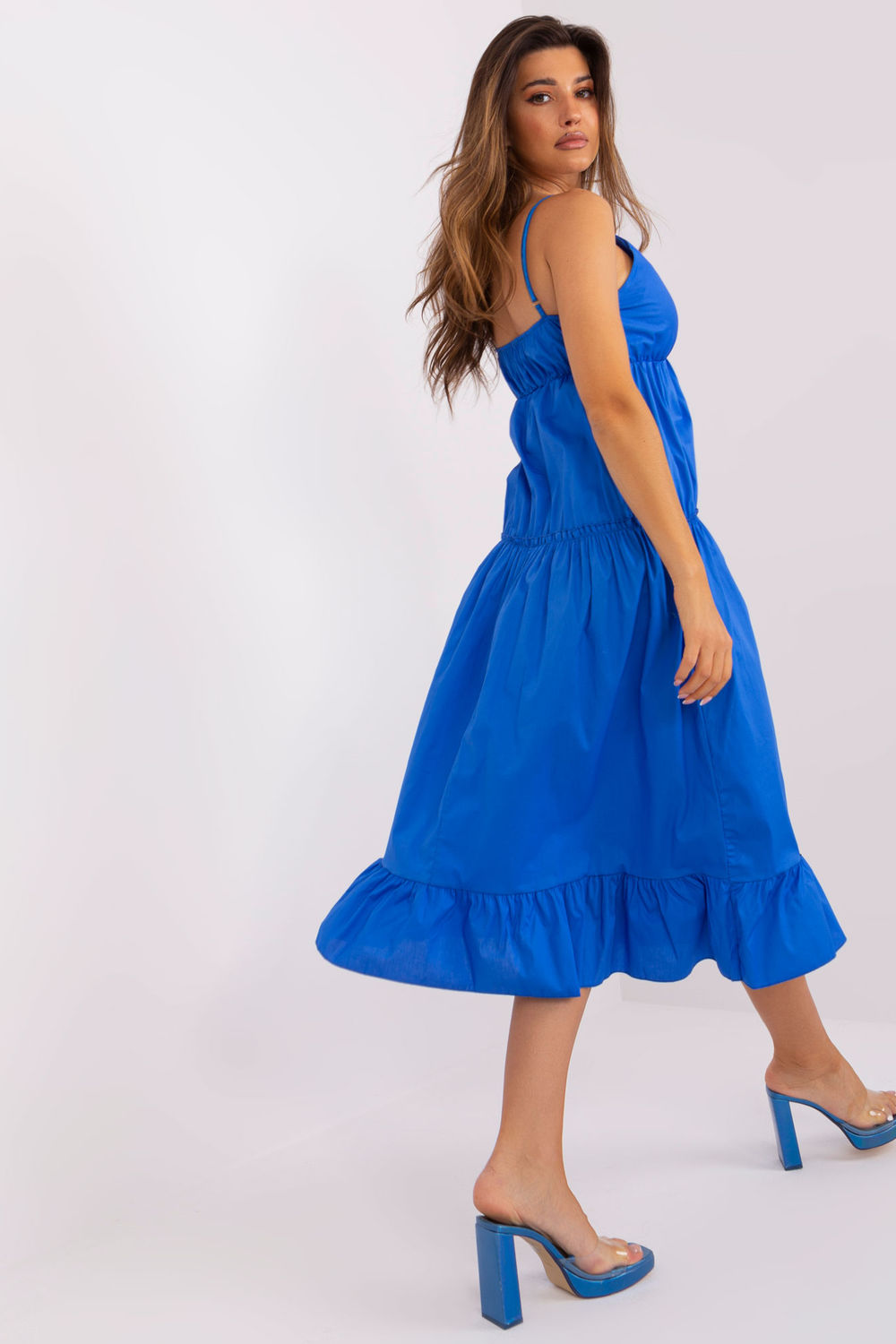 Och Bella Dark Blue Wrap Dress - view 3