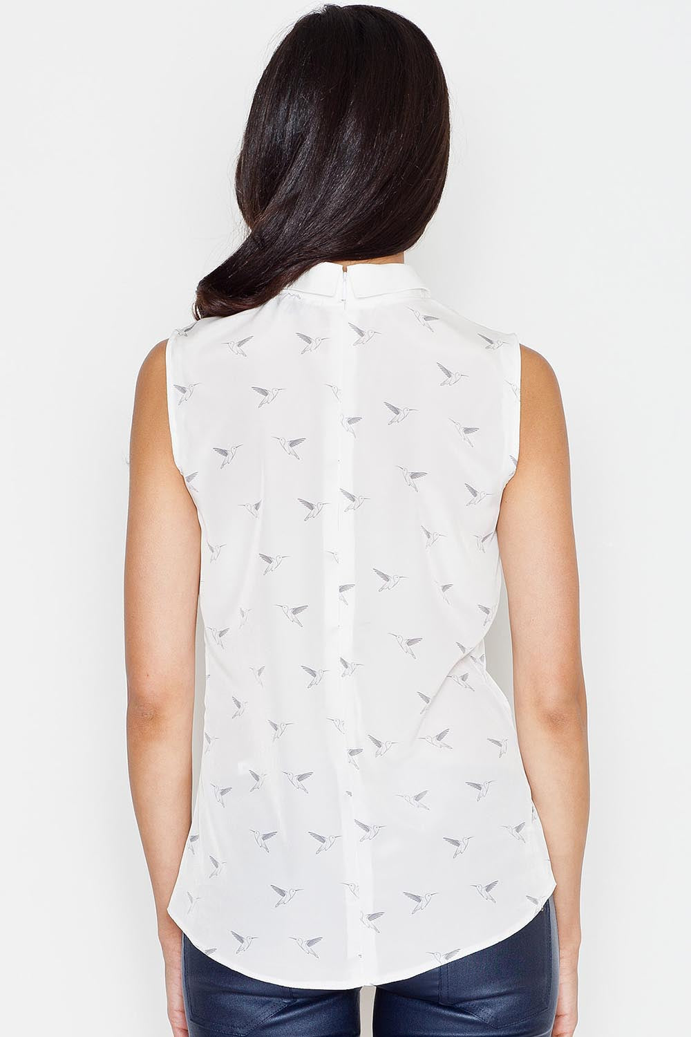 Figl Ecru Sleeveless Blouse - view 3