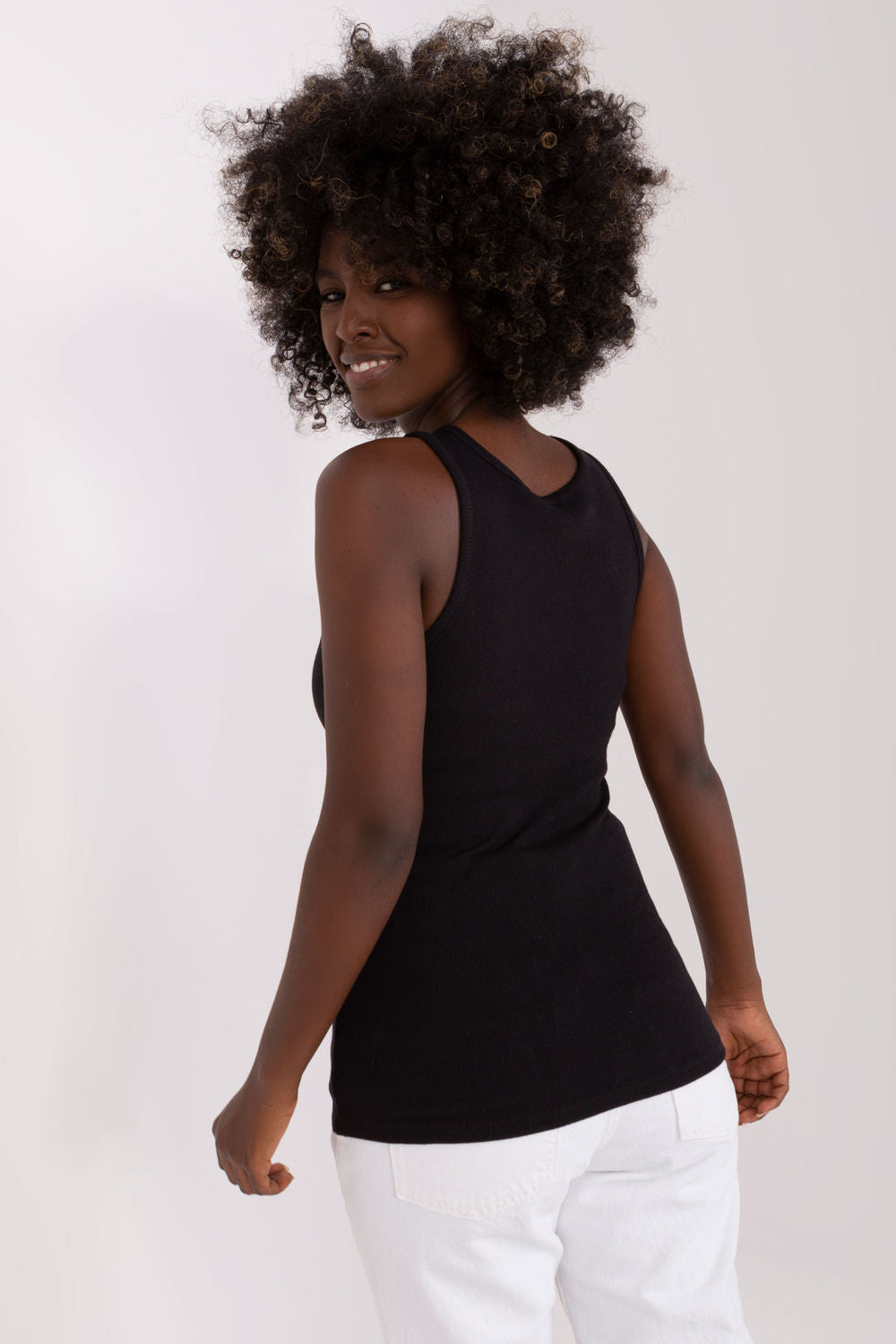 Och Bella Black Lace Cami Top - view 3