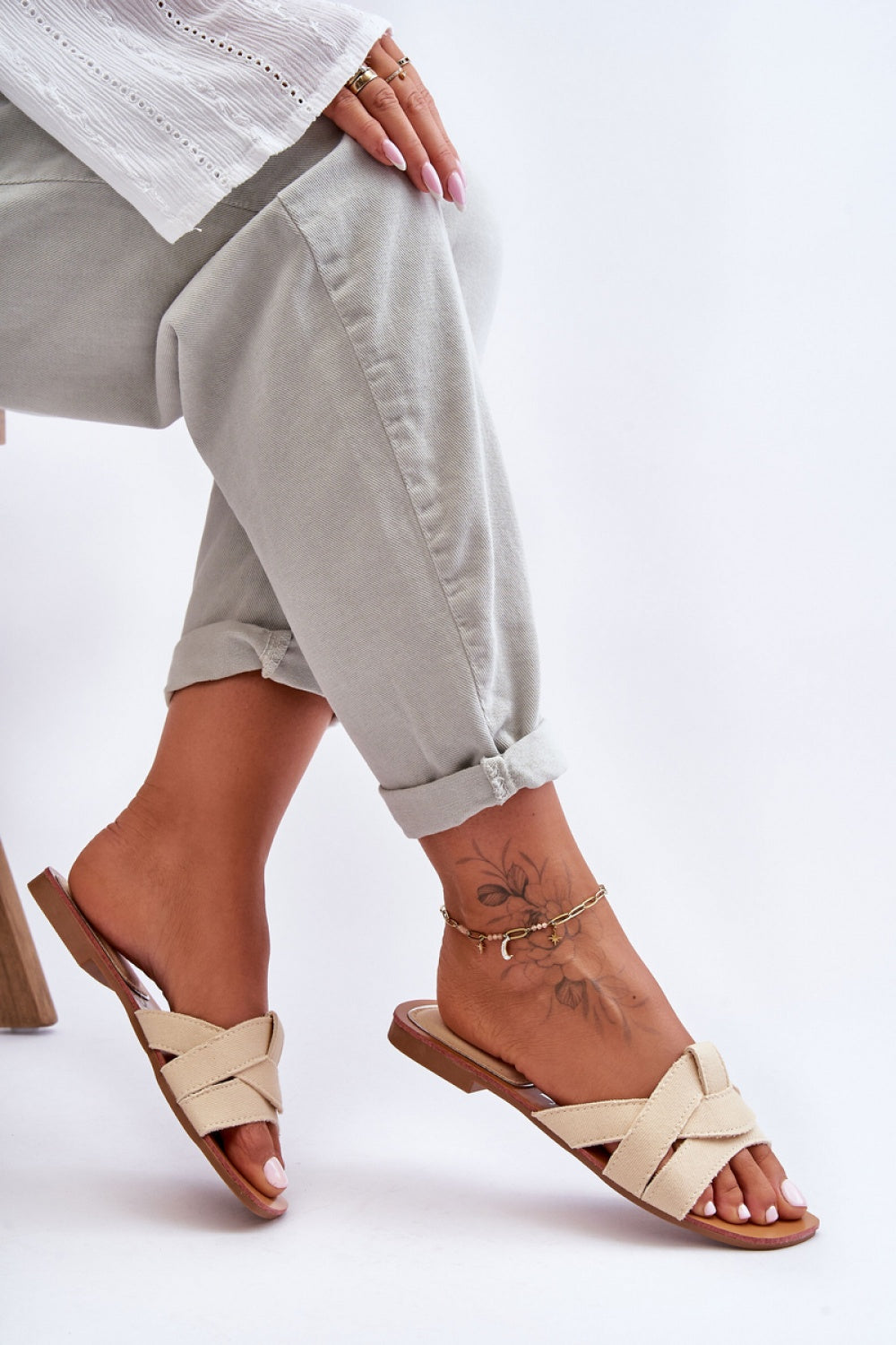 Step In Style Aversa Beige Flip Flops - view 3
