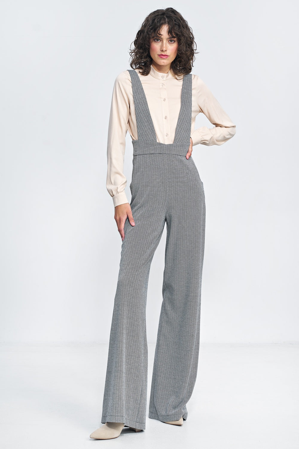 Nife Black Wide Leg Jumpsuit - view 2