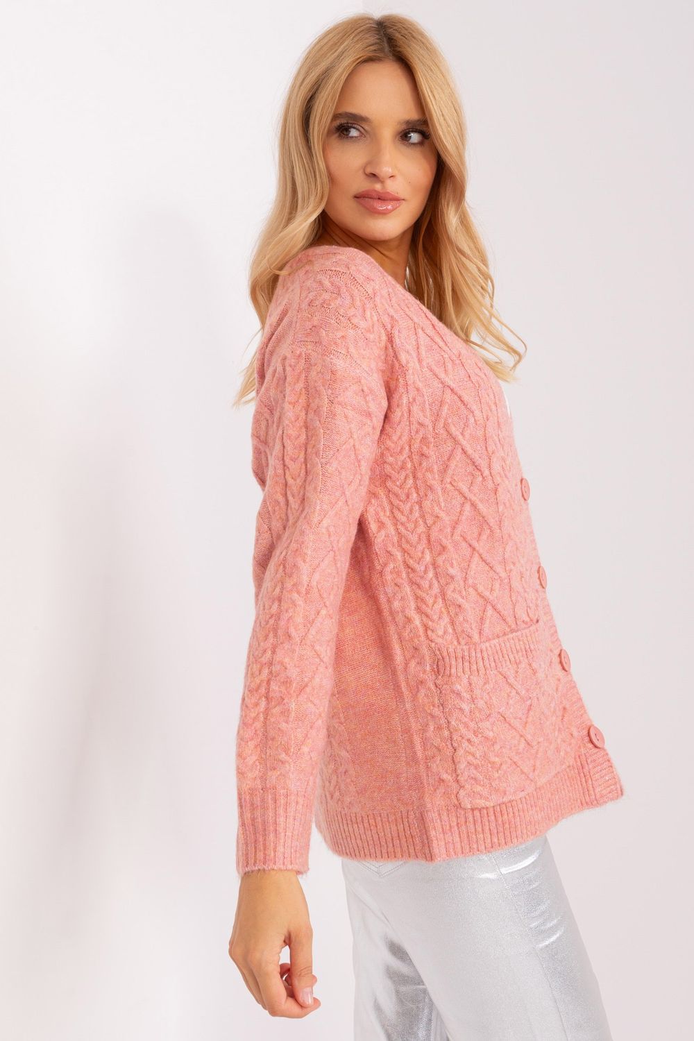 AT Light Pink Cardigan - view 2