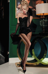 Black Secret BS184 Crotchless Tights