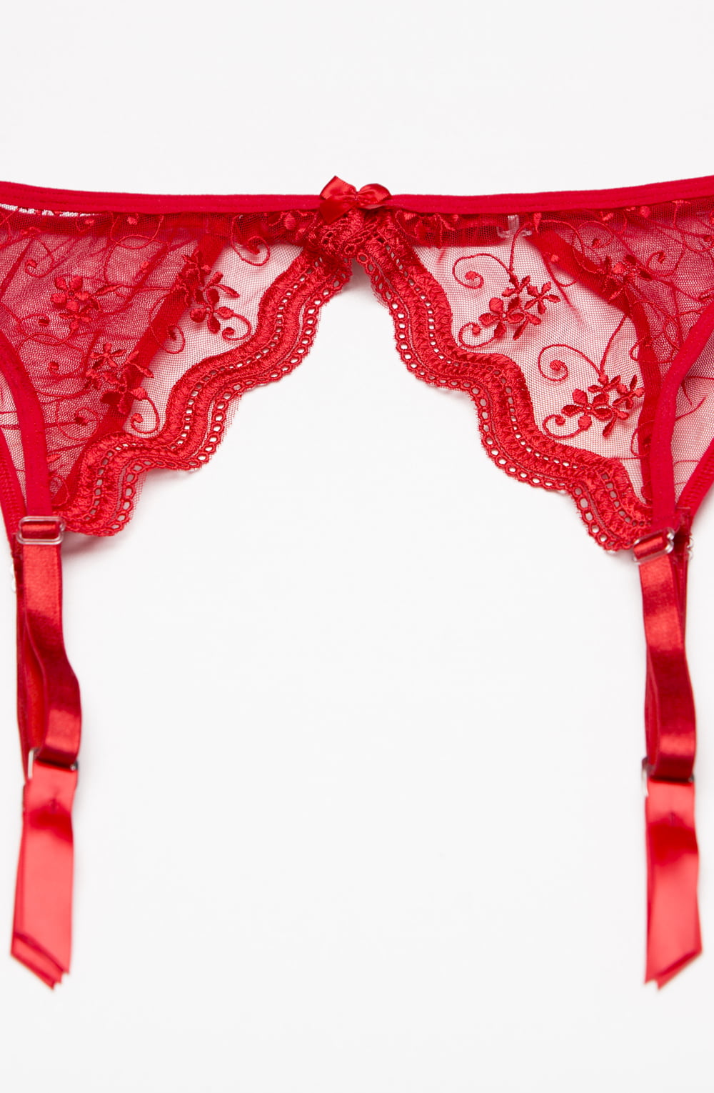 Shirley of Hollywood Plus Size Red Suspender Belt - view 2