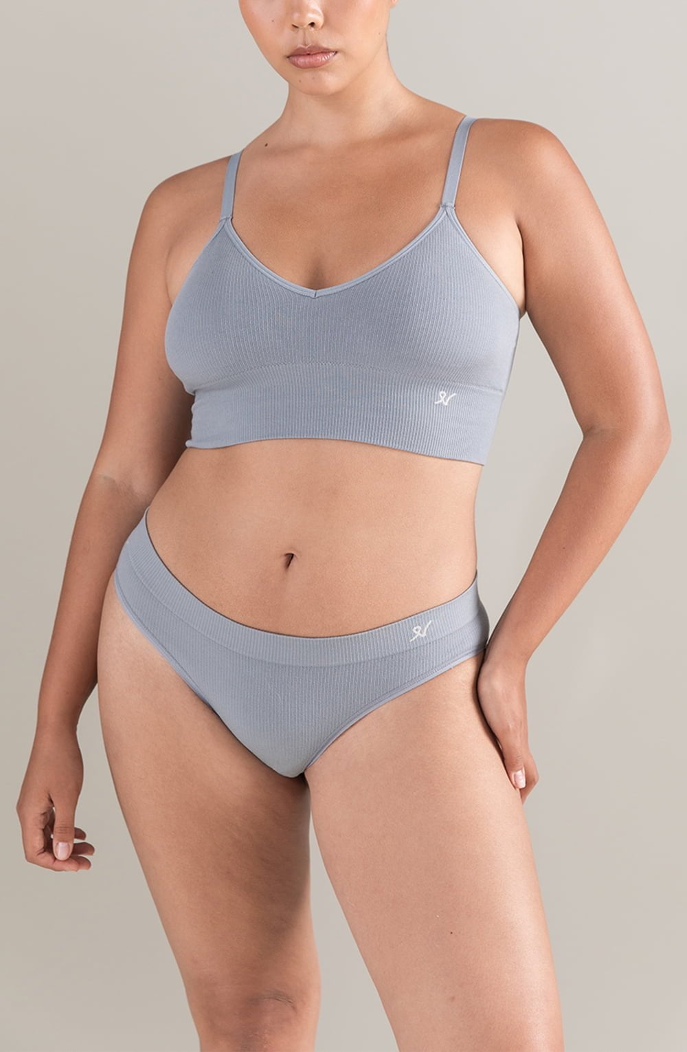 The TENCELâ„¢ High Leg Brief Storm Grey