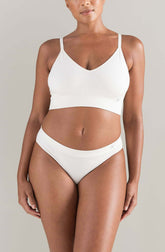 The TENCELâ„¢ High Leg Brief White Sand