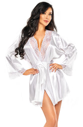 Beauty Night BN6672 Sherie Peignoir White