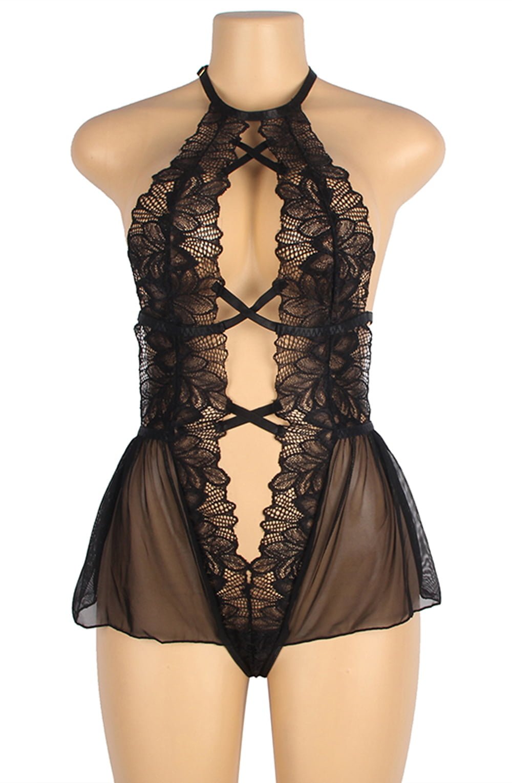 YesX Black Lace Teddy - view 7