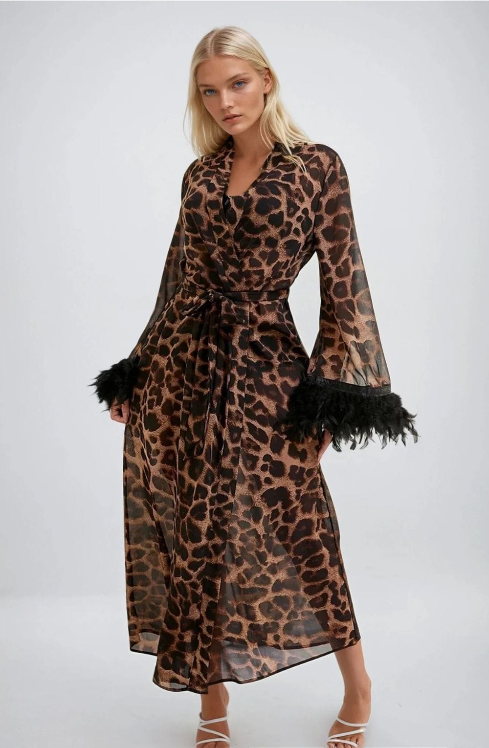 YesX Leopard Print Robe - view 4