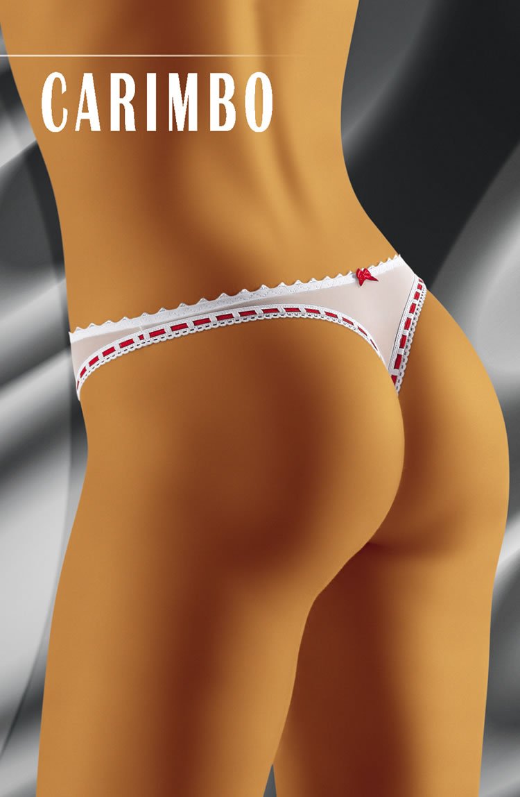 Wolbar Carimbo White Thong