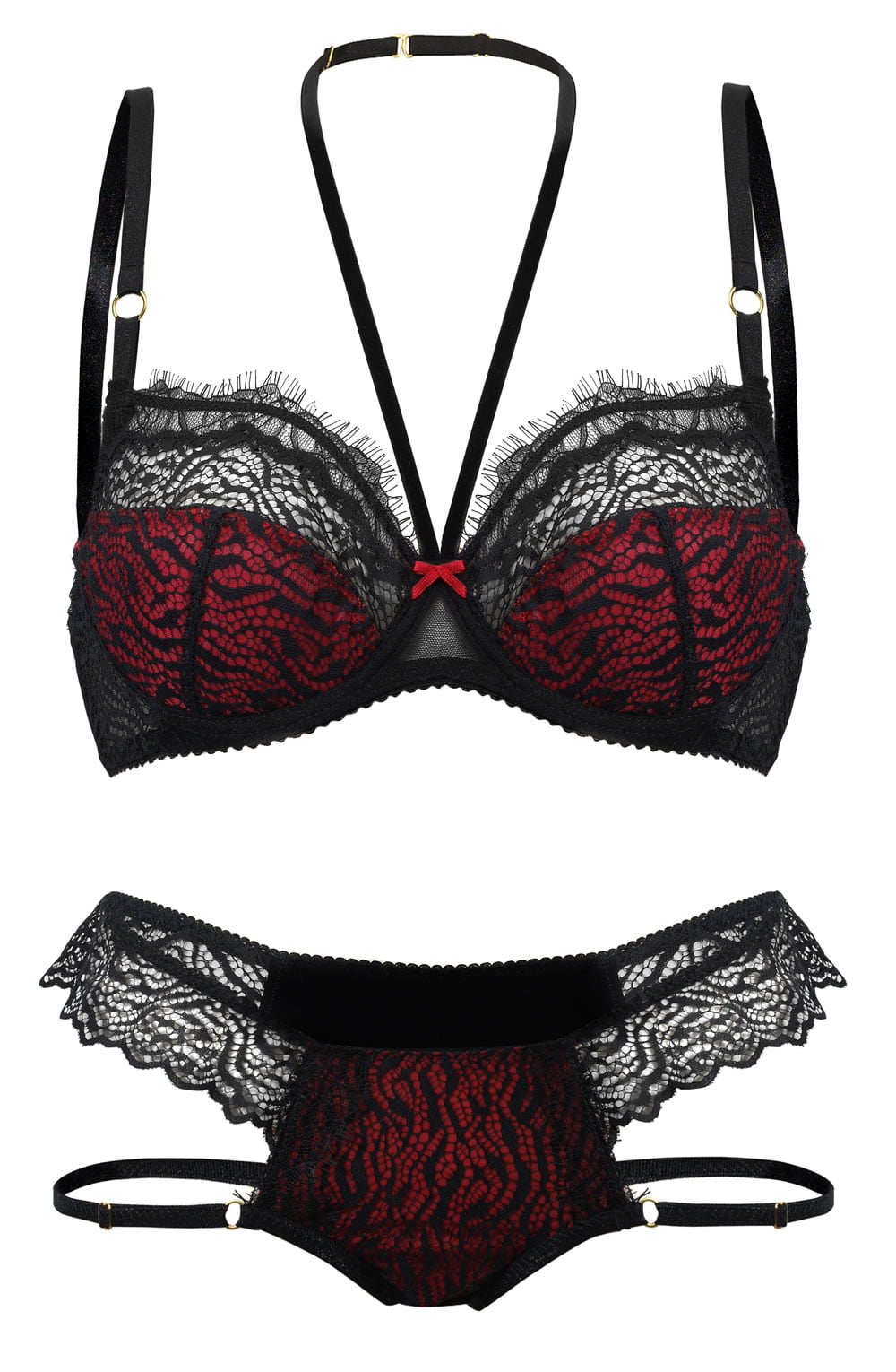 Confidante Devil Red and Black Briefs - view 4