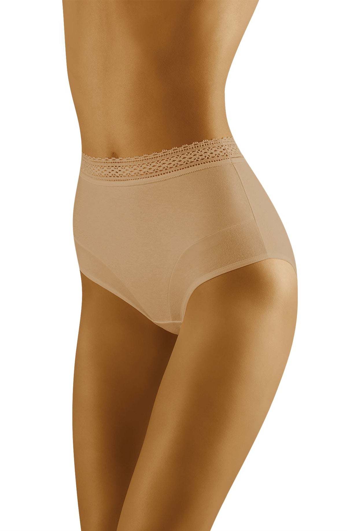 Wolbar Eco-Go Beige Lace High Waisted Briefs - view 2
