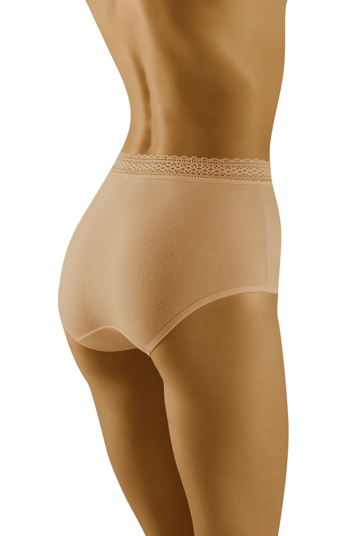Wolbar Eco-Go Beige Lace High Waisted Briefs - view 4