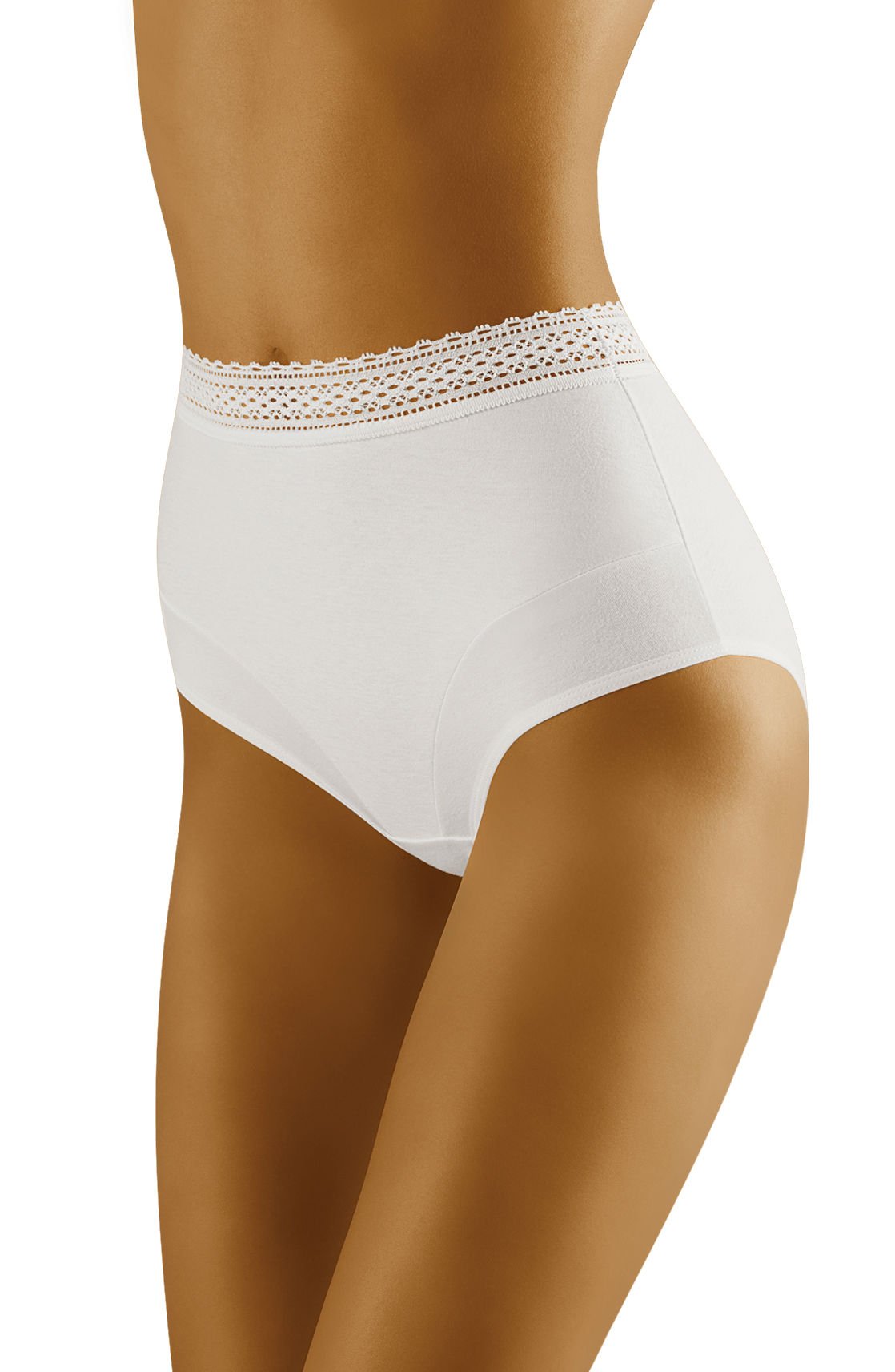 Wolbar Eco-Go White Lace High Waisted Briefs - view 2