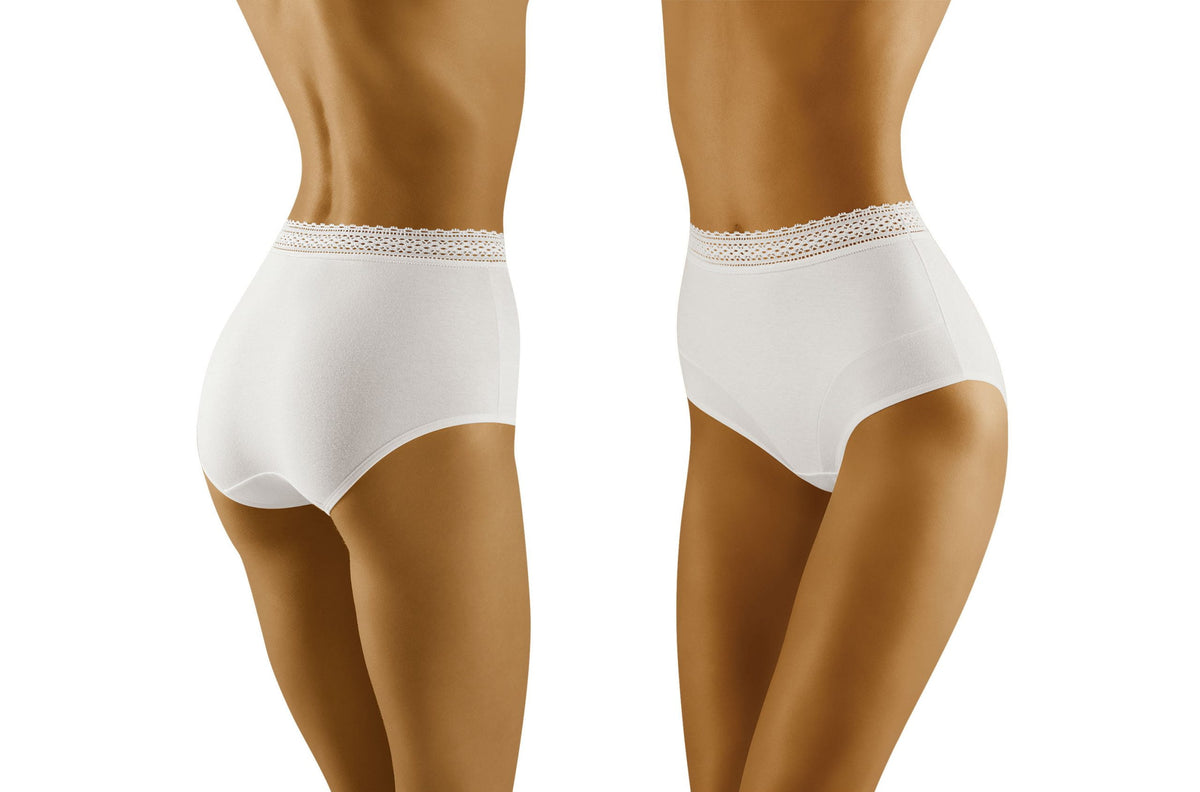 Wolbar Eco-Go White Lace High Waisted Briefs - view 6