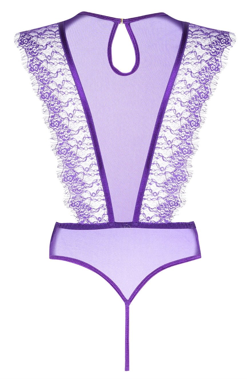 Beauty Night Emiliana Purple Lace Underwired Teddy - view 5