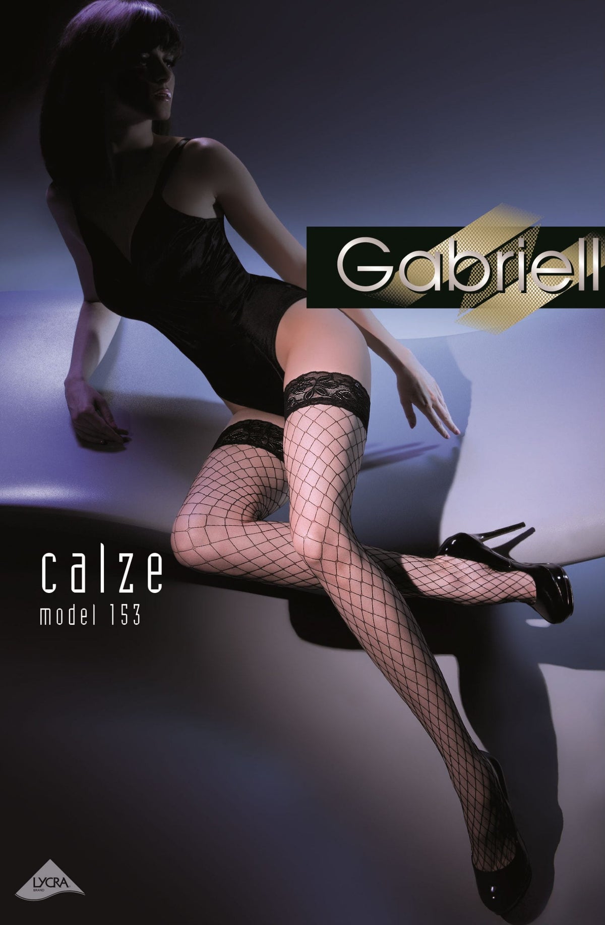 Gabriella Kabaretta Red Lace Hold Ups - view 2