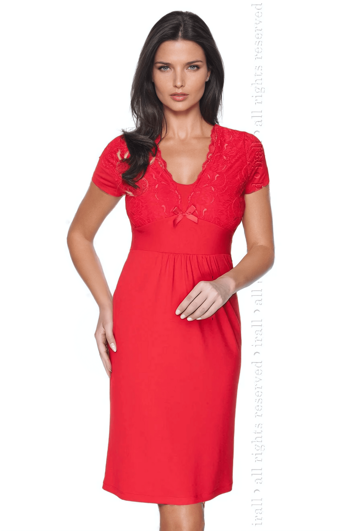 Irall Gia Red Lace Nightdress