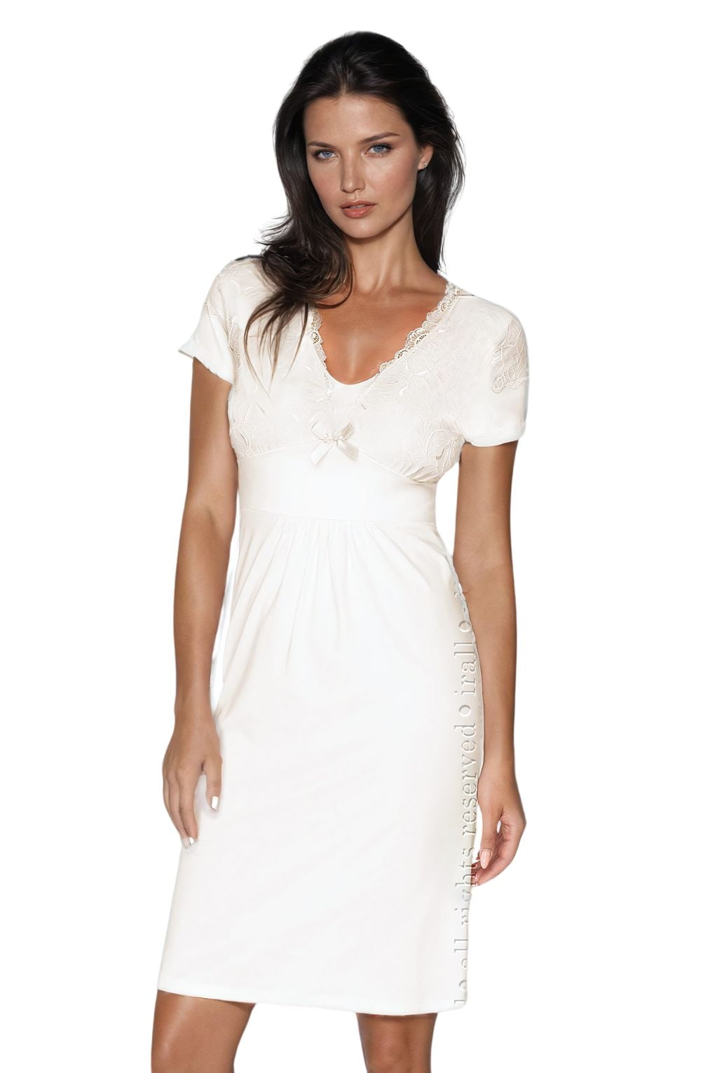 Irall Gia Cream Lace Nightdress