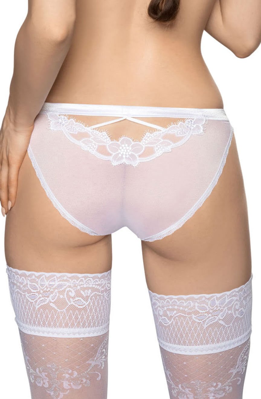 Roza Malani White Lace Briefs - view 2