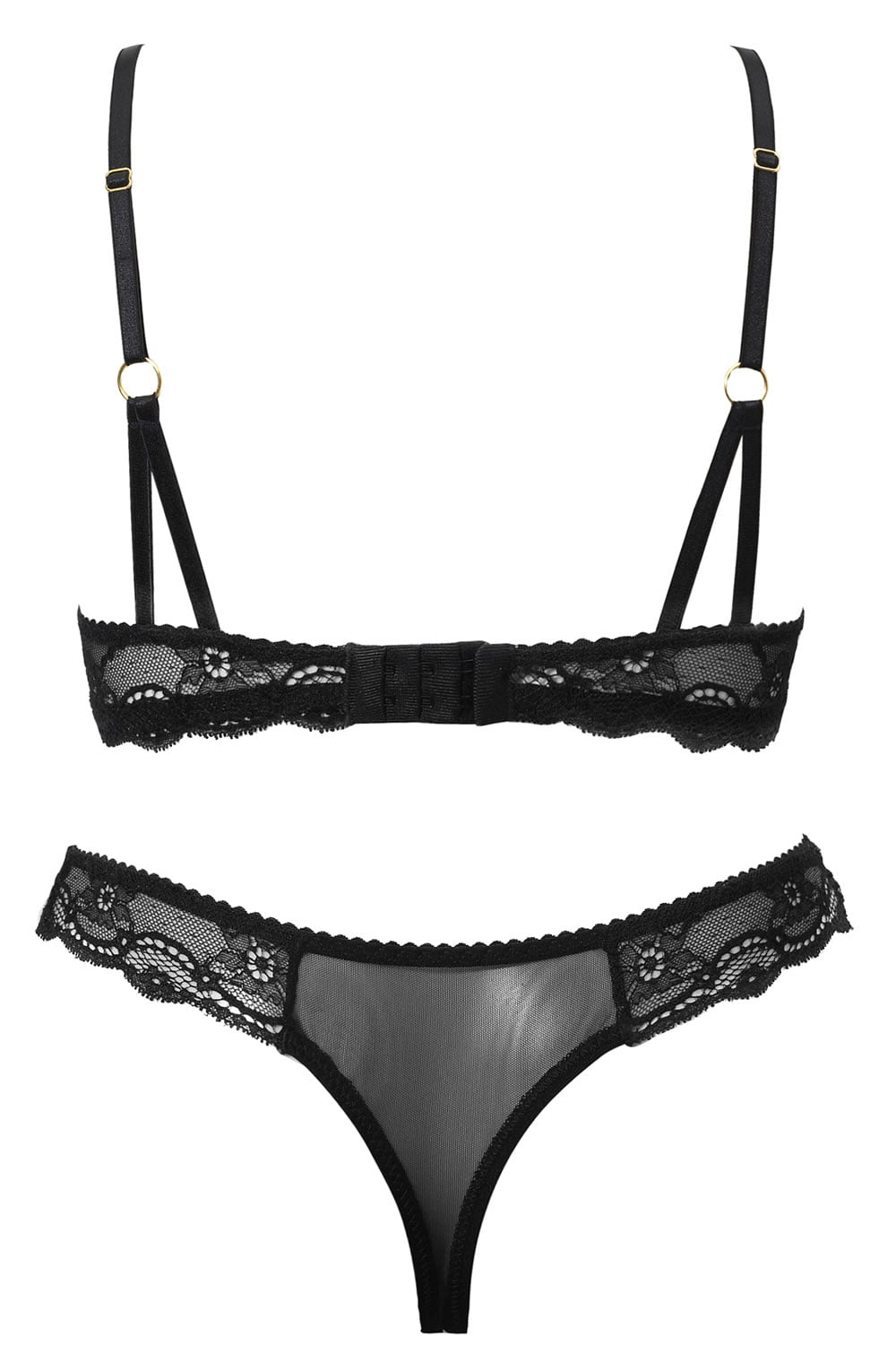 Confidante Opium Black Lace Thong - view 5
