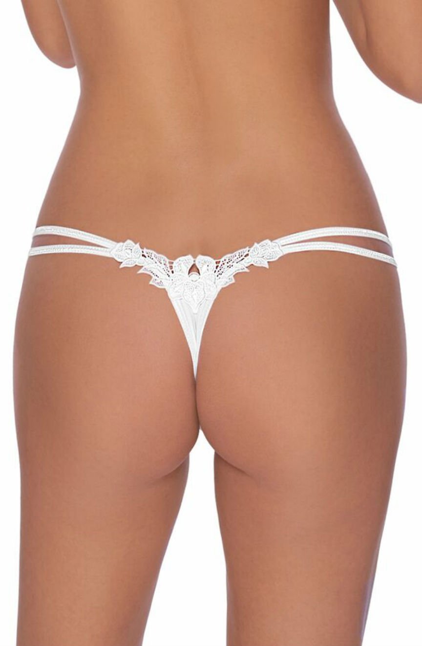 Roza Agnez White Thong - view 2