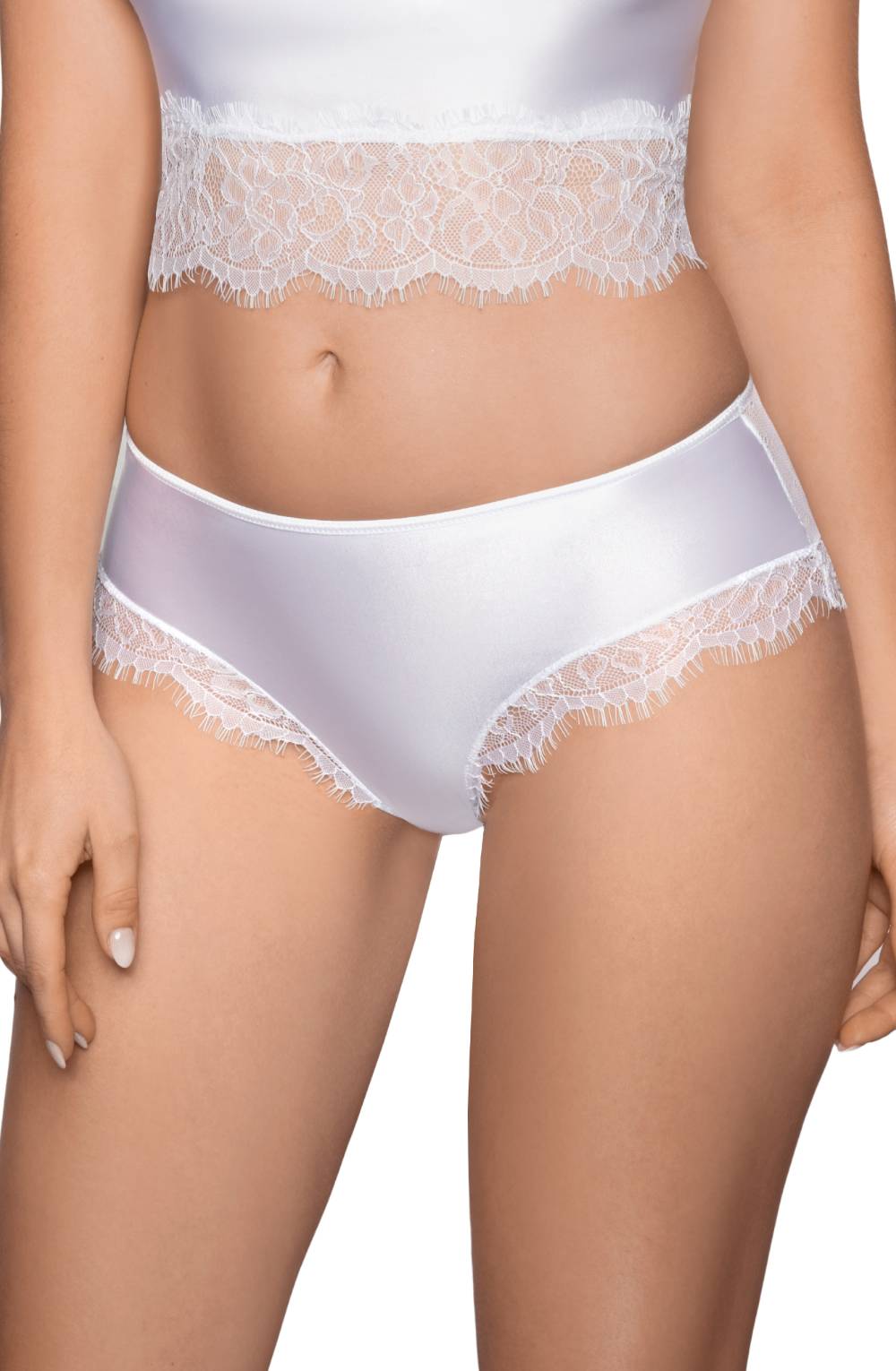 Roza Erii White Lace Briefs - view 3