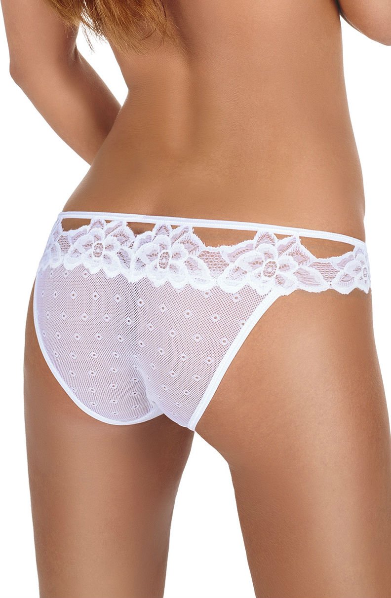 Roza Falka White Lace Polka Dot Briefs - view 3