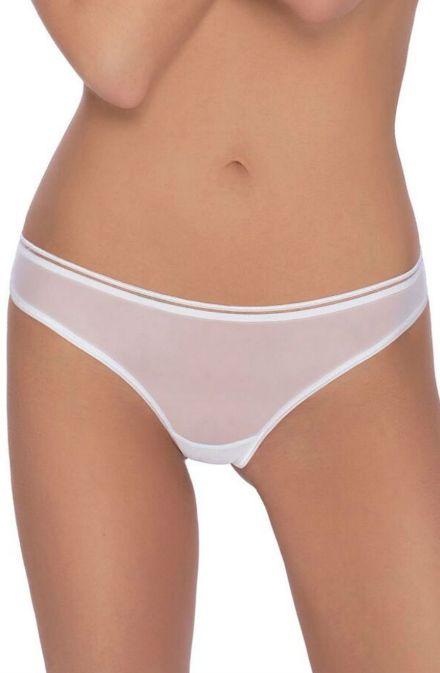 Roza Lica White Mesh Thong