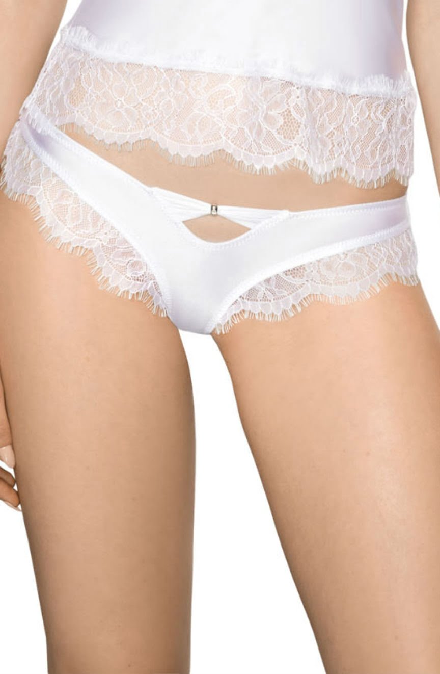 Roza Sija White Lace Briefs