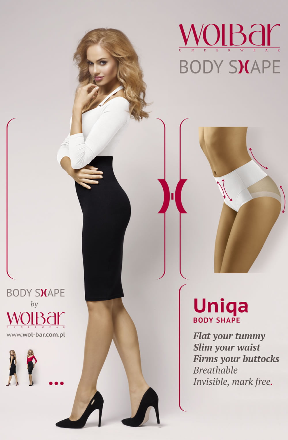 Wolbar Uniqa Black Mesh Shapewear - view 2