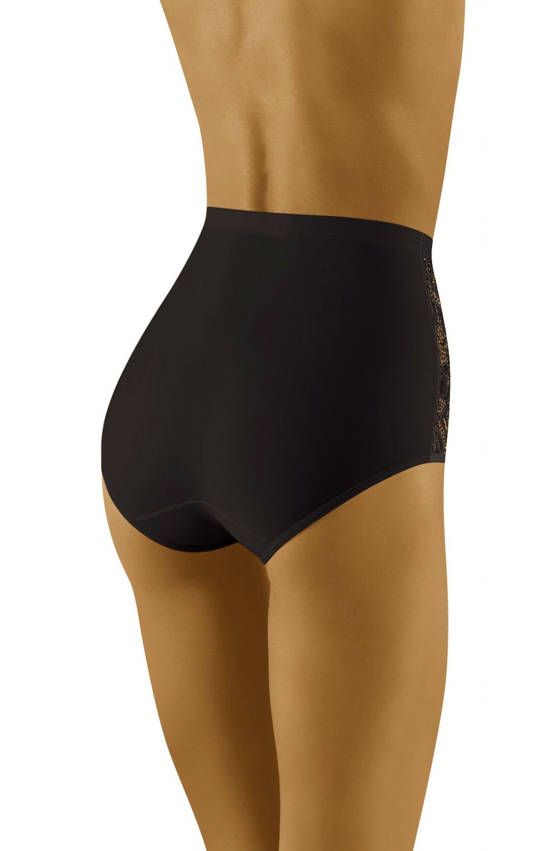 Wolbar Eleganta Black Lace Floral Briefs - view 2