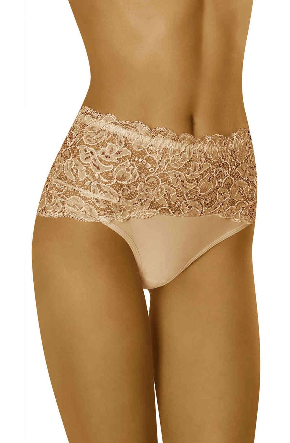 Wolbar Teri Beige Lace Floral Briefs