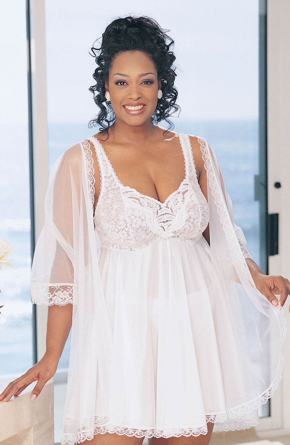 Shirley of Hollywood White Babydoll - view 3